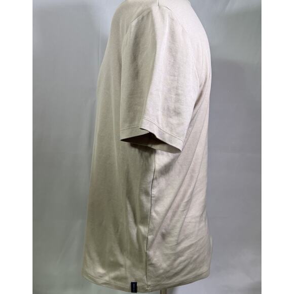 PERRY ELLIS Men’s Ivory Ribbed Top T-Shirt - XL - Picture 2 of 8